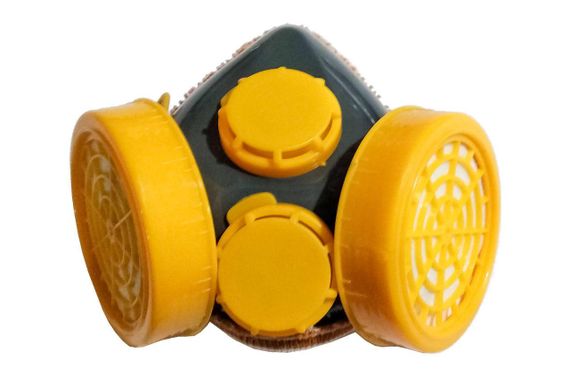 Респиратор противопылевой (клапана - 2шт, картридж - 2шт) СИЛА