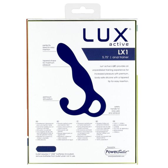 Масажер простати Lux Active LX1 Anal Trainer 5.75″, Dark Blue, віброкуля в комплекті Sex Aura | Зображення 4