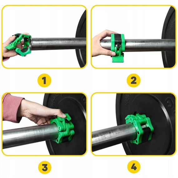 Замки для олімпійського грифа 4FIZJO Quick Release 50 мм 2 шт 4FJ0521 (P-5907739317391) | Зображення 1