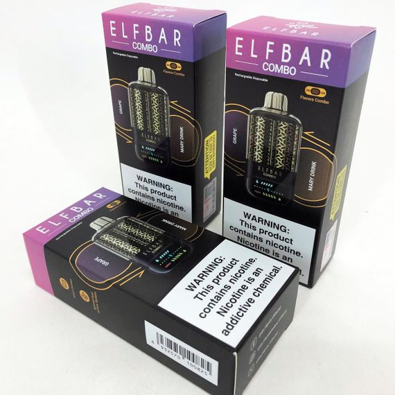 ELF BAR COMBO 25000. Перемикання смаків. Виноград / Мускатний Виноградк (Grape / Mary Power) | Зображення 4