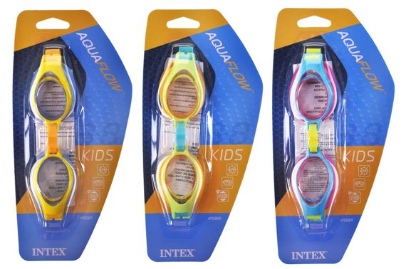 Окуляри для плавання 55611 (3-8 р) 3 кольори INTEX