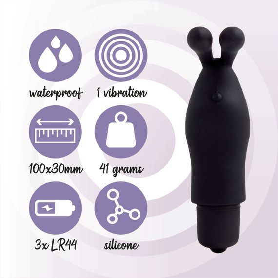 Вібратор на палець FeelzToys Magic Finger Vibrator Black | Зображення 4