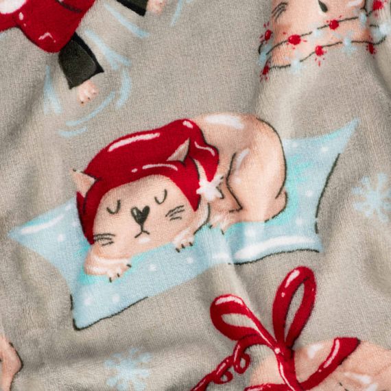 Плед Ardesto Flannel 160х200см, різдвяні котики (ART0120PB) | Зображення 5