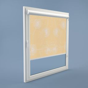 Рулонная штора Rolets Цветы 2-54289-650 65x170 см закрытого типа Персиковая
