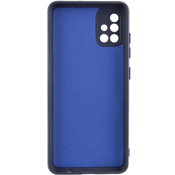 Чохол TPU GETMAN Liquid Silk Full Camera для Samsung Galaxy A51 Синій / Midnight Blue | Зображення 1