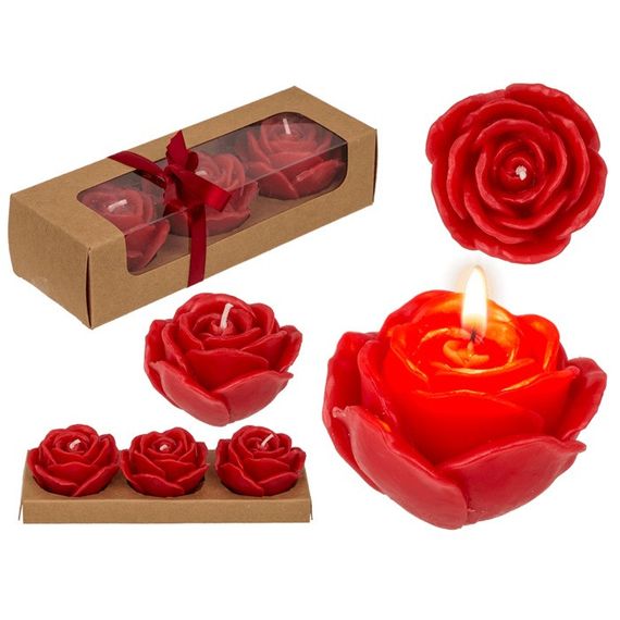 Набір свічок троянда Red colored candle Sex Aura