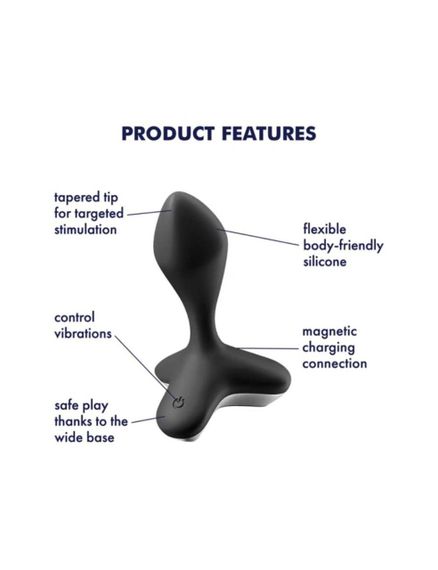 Анальна пробка з вібрацією Satisfyer Game Changer Black | Зображення 3