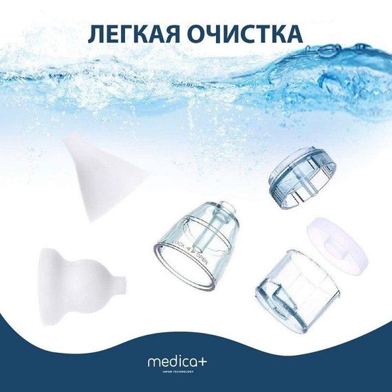 Назальный аспиратор (соплеотсос) Medica+ Nose Cleaner 7.0 гарантия 2 года | Зображення 6