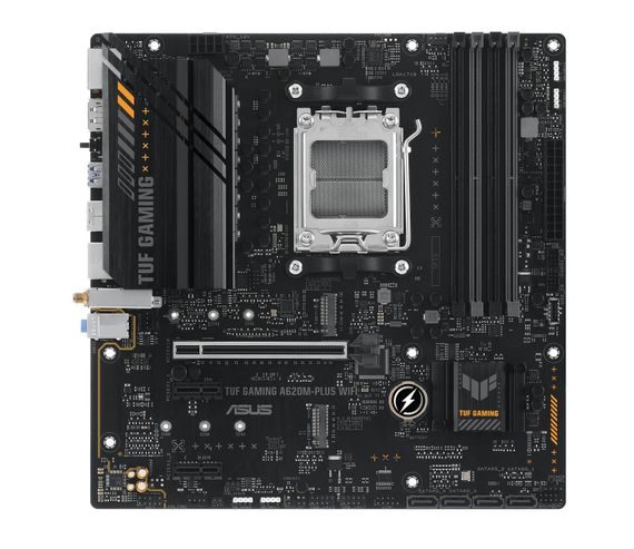 Материнcкая плата ASUS TUF GAMING A620M-PLUS WIFI sAM5 A620 4xDDR5 HDMI DP Wi-Fi BT mATX 90MB1F00-M0EAY0