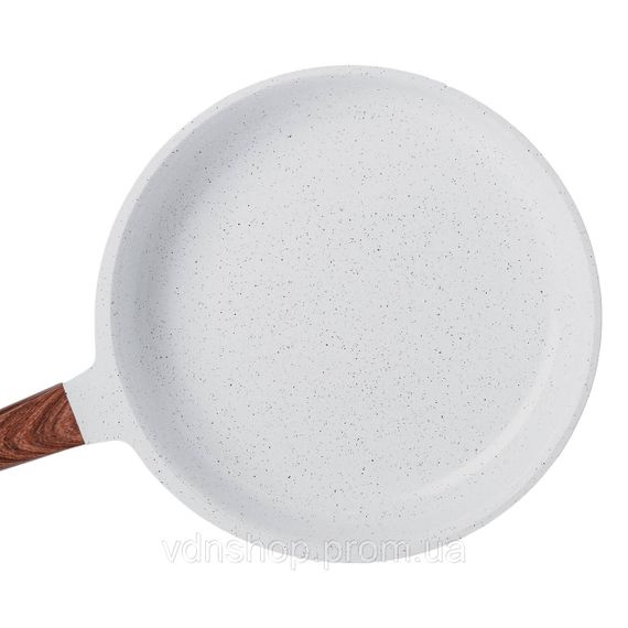 Алюмінієва сковорода 2,7 л з керамічним покриттям антипригарним Ø 28 см біла MGC HP-4-467 | Зображення 1