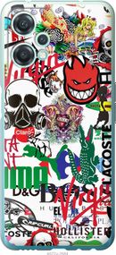 Чехол на OnePlus Nord CE 2 Lite Many different logos "4022u-2684-17620"