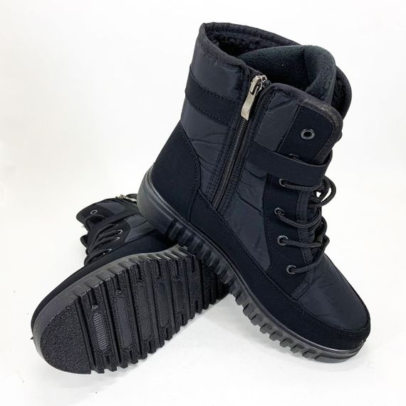 Чоботи жіночі 39р 25.5см, Жіночі зимові черевики повстяні, Модні зимові челсі | Зображення 2