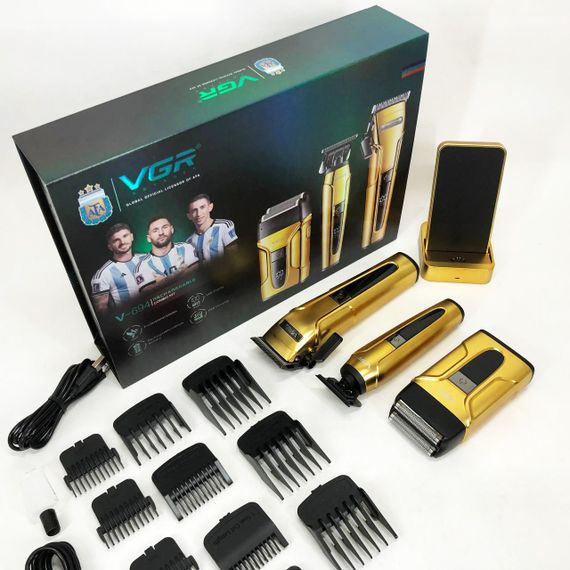 Машинка для стрижки на акумуляторі VGR, Акумуляторний універсальний тример для стрижки NQ-61 | Зображення 8