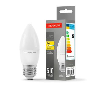 Світлодіодна лампа TITANUM C37 6W E27 3000K