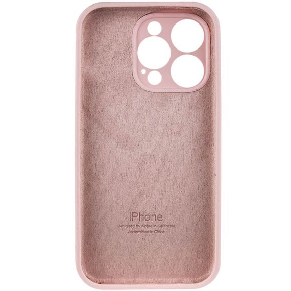 Чохол Silicone Case Full Camera Protective (AA) для Apple iPhone 14 Pro Max (6.7") Рожевий / Chalk Pink | Зображення 3