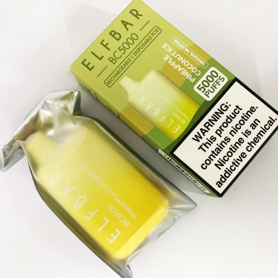 Elf Bar BC5000 смак Ананас Кокос (Pineapple Coconut) | Зображення 1