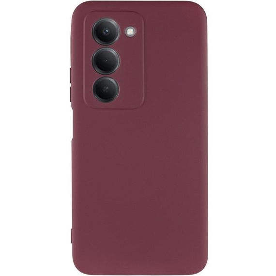 Чохол TPU GETMAN Liquid Silk Full Camera для Xiaomi Redmi 15 (EU) Бордовий / Marsala | Зображення 1