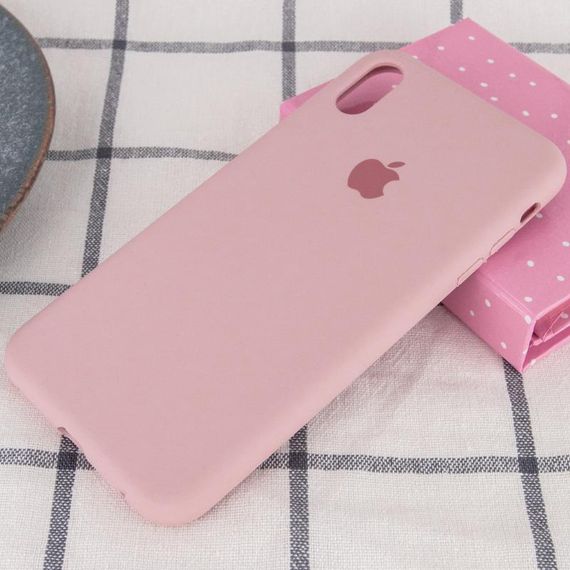 Чохол Silicone Case Full Protective (AA) для Apple iPhone XS Max (6.5") Рожевий / Pink Sand | Зображення 1