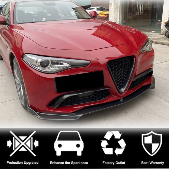 Накладки на протитуманки (для Base, Карбон) для Alfa Romeo Giulia 2016-2022 рр | Зображення 3