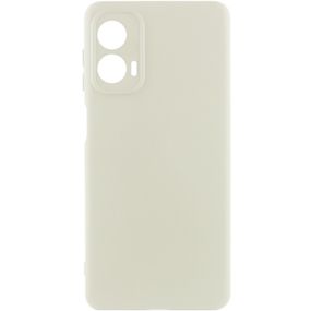 Чехол Silicone Cover Lakshmi Full Camera (AA) для Motorola Moto G24 Белый / White