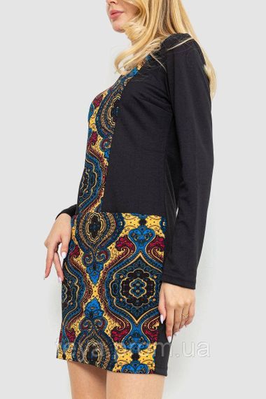 Платье прямого кроя, цвет черный, размеры L, S-M FA_007901 | Зображення 2