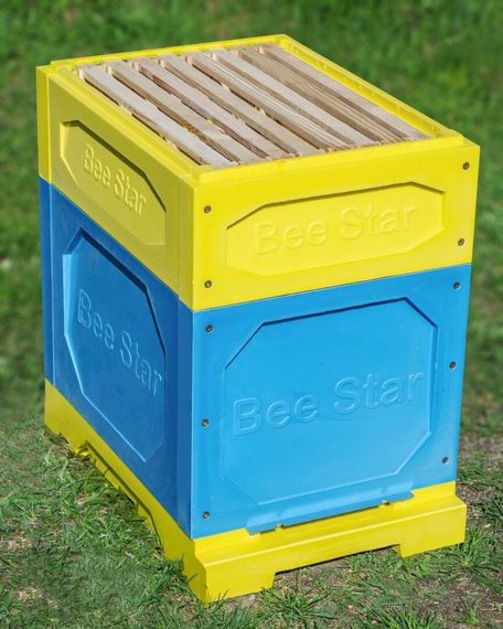 Вулик ППУ “BeeStar” (1 корпус Дадан 300 мм + 2 магазини на 8 рамок) – кольоровий | Зображення 3