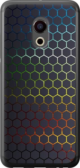 Чехол на Meizu Pro 6 Переливающиеся соты "498u-293-17620"