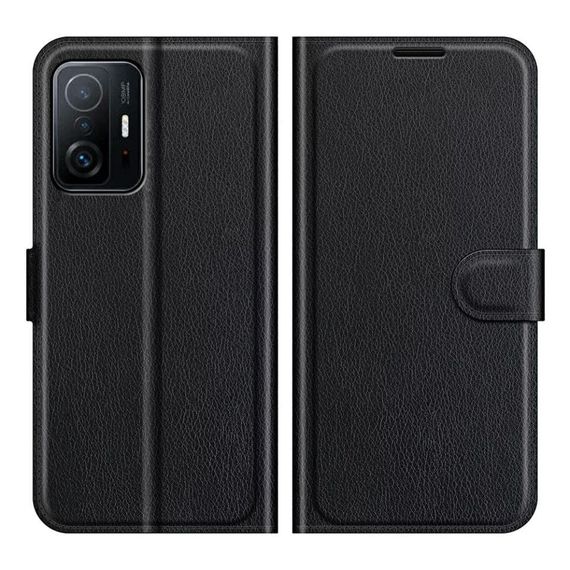 Чехол-Книжка с карманами для карт на Xiaomi 11T / 11T Pro цвет Черный | Зображення 4