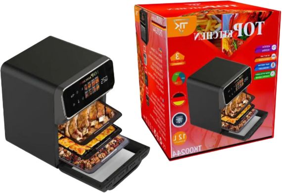 Мультипіч з безжировим смаженням XPRO TK-00244 12л чорна, біла, сіра (45539-TK-00244_2391)