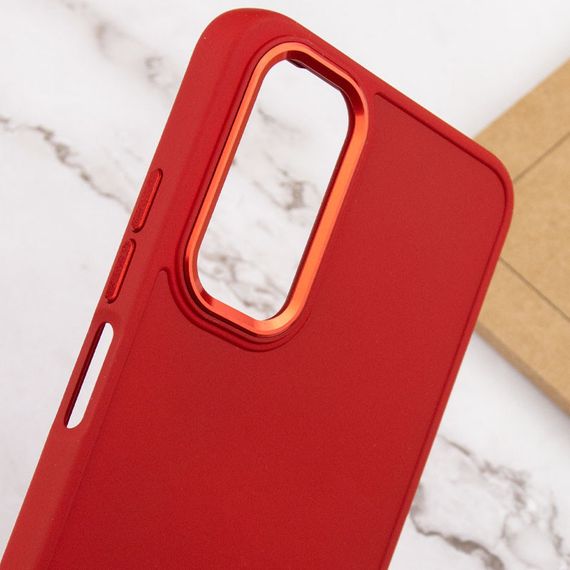 TPU чохол Bonbon Metal Style для Samsung Galaxy A14 4G/5G Червоний / Red | Зображення 4