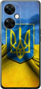 Чехол на OnePlus Nord CE 3 Lite 5G Флаг и герб Украины 1 "375u-3144-17620"