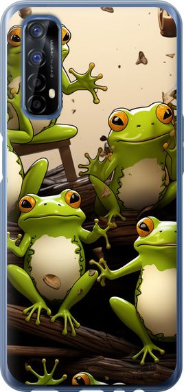 Чехол на Realme 7 Жабки "5656u-2081-17620"