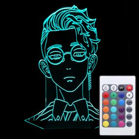 Акриловий світильник-нічник з пультом 16 кольорів Шюджі Ганма tty-n001428