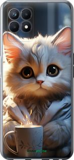 Чохол на Realme Narzo 50 Білий кіт "5646u-3066-2448"