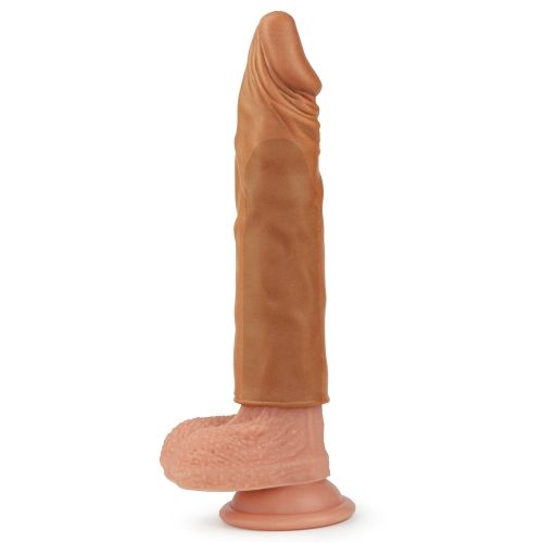 Насадка на член - Pleasure X-Tender Penis Sleeve Add 2" Brown | Зображення 2