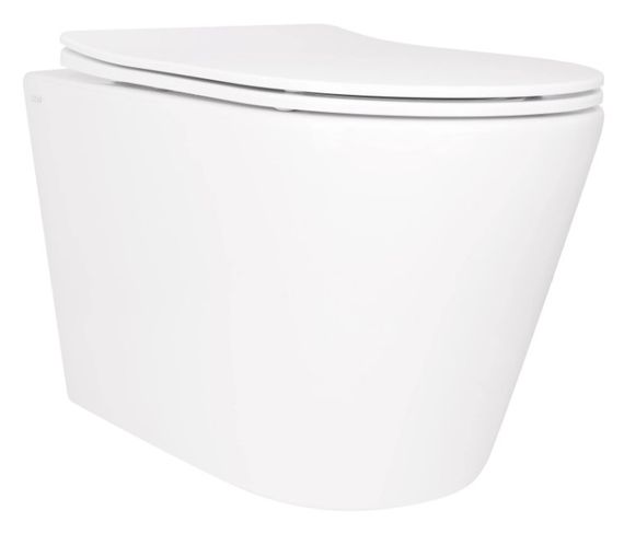 Унітаз підвісний Qtap Scorpio Ultra Quiet, з сидінням Slim Duroplast/ Soft-close/ Quick relase QT14332380ASW