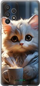 Чохол на Samsung Galaxy A73 A736B Білий кіт "5646u-2586-2448"