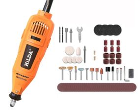 Бормашина мини-дрель гравер Hilda MD200-A 200W с комплектом насадок