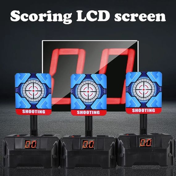 Дитяча Автоматична Мішень Іграшкова Електронна з Автоповерненням Мішені та Таблом зі Звуковими Ефектами | Зображення 4