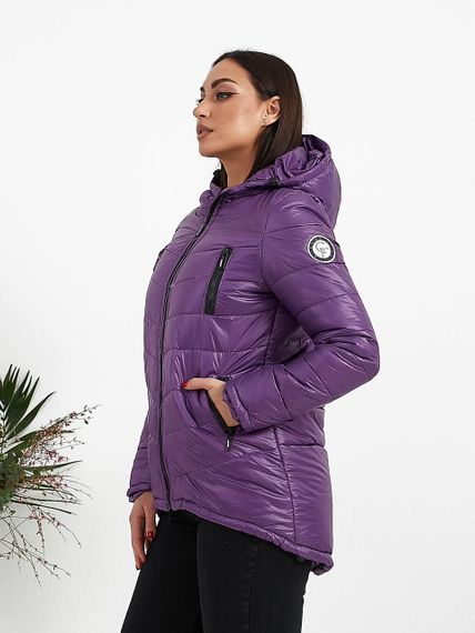 Елегантна жіноча парка, арт. 300, фіолетовий | Зображення 2