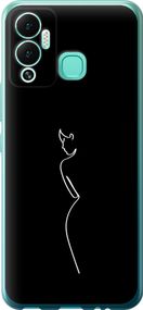 Чехол на Infinix Hot 12 Play Силуэт1 "4590u-2759-17620"
