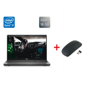Ноутбук Dell Precision 3541 / 15.6" (1920x1080) IPS / Intel Core i7-9850H (6 (12) ядер по 2.6 - 4.6 GHz) / 16 GB DDR4 / 500 GB SSD / Intel UHD Graphics 630 / WebCam / Windows 10 б/в + Подарунок Бездротова миша / USB