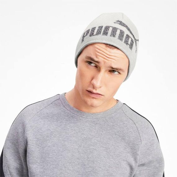 Шапка спортивна Puma Ess Logo Beanie 022330 07 (голубий, акрил, подвійна в'язка, тепла, зимова, логотип пума) | Зображення 2