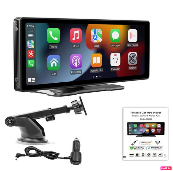 Екран S9 Pro 10,2″ з підтримкою Apple CarPlay та Android Auto — портативне рішення для вашого авто!