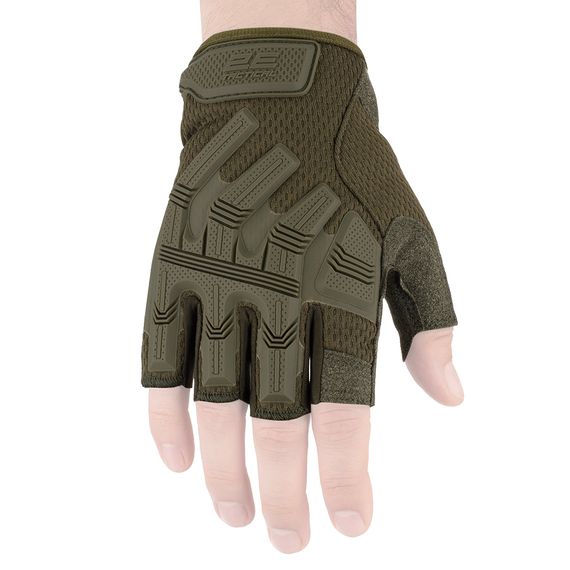 Рукавиці тактичні 2E Tactical  , безпалі, XL, зелені (2E-TACTGLOSUM-XL-OG)
