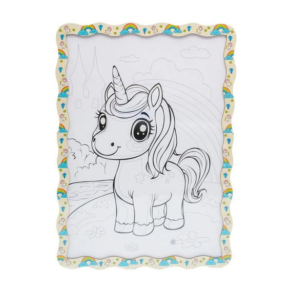 Дитячий набір для розпису по дереву "Милий Єдиноріг" Puz-22950 формат А3 | Зображення 1