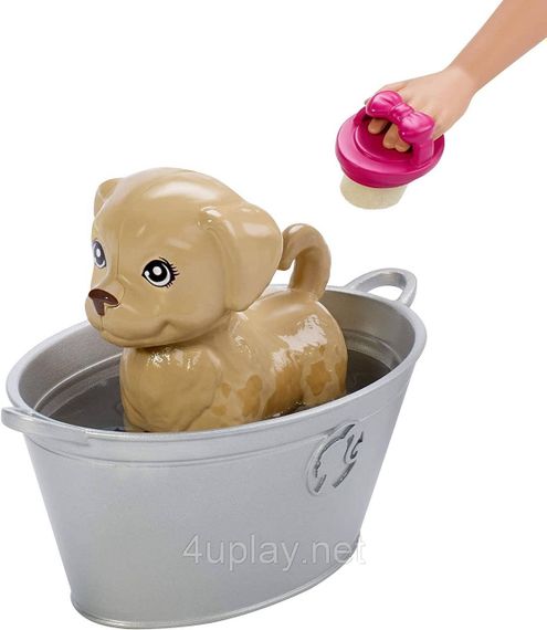 Игровой набор Кукла Барби Уход за животными Купай и играй Оригинал Barbie Play n Wash Pets | Зображення 6
