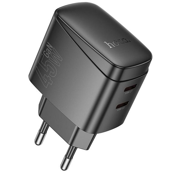 МЗП Hoco CS62A Bright PD45W (2USB-C) Black