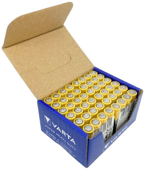 Батарейки VARTA SuperLife набір 48 шт пальчикові міні ААА R03 1.5 V сольова упаковка zinc carbon