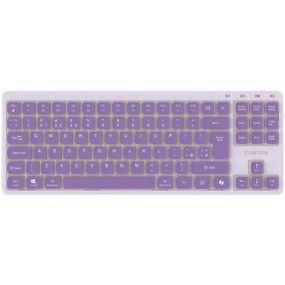 Клавиатура Canyon OnType 10 TKL Mechanical Silent Low-profile USB UA Violet (CNS-HKB10V)